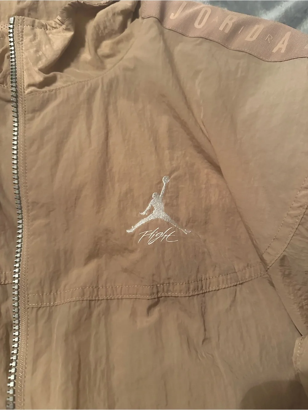 Jordan Men's Light Brown/Tan Windbreaker Jacket